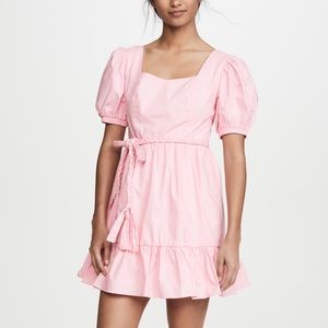 English Factory Puff Sleeve Mini Dress